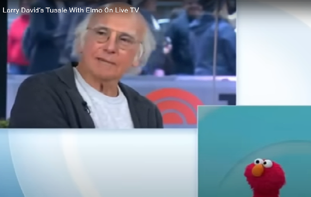 Larry David beats elmo on live tv